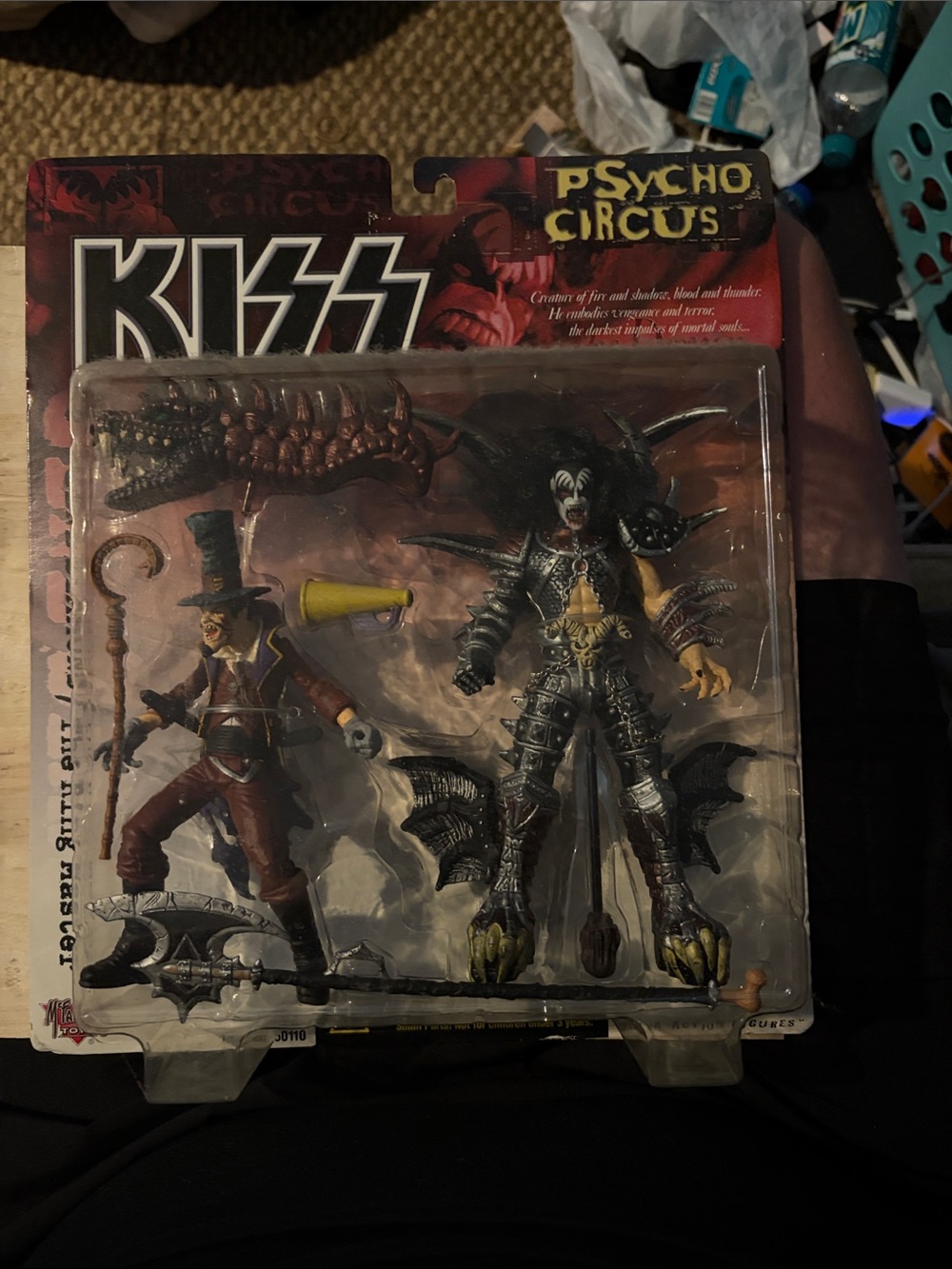 Kiss Psycho Circus Two-Figure Set - Black, Silver & Maroon